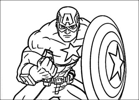 desenho-para-colorir-capitao-america