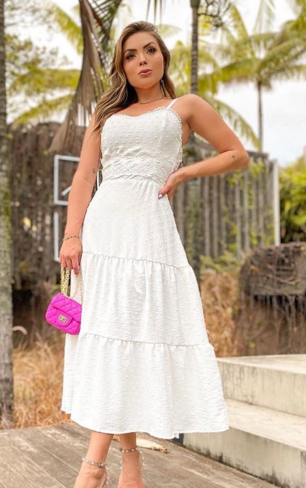 Look com Vestido Branco