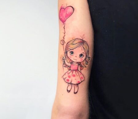 female tattoo children