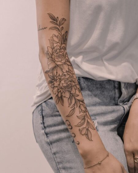 tatuagem-feminina-floral