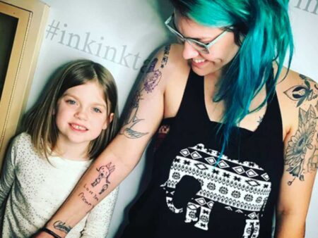 female tattoo children