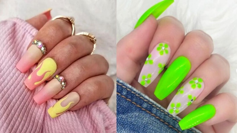 neon nails