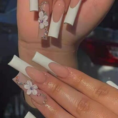 Nail Decorated With Stones