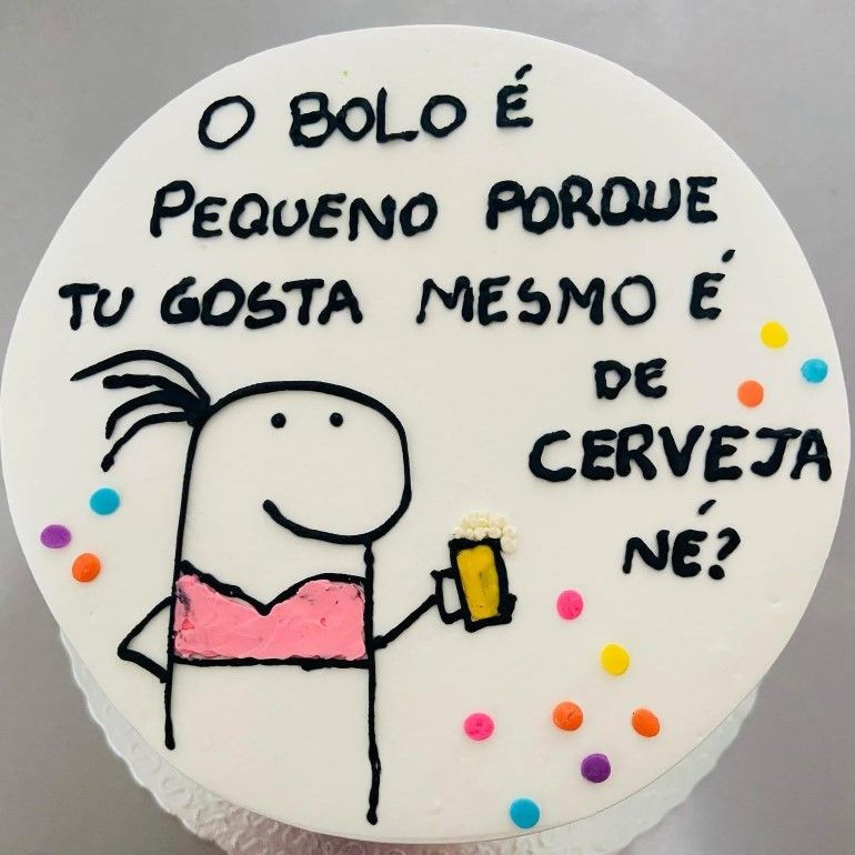 Bolo Decorado Engraçado