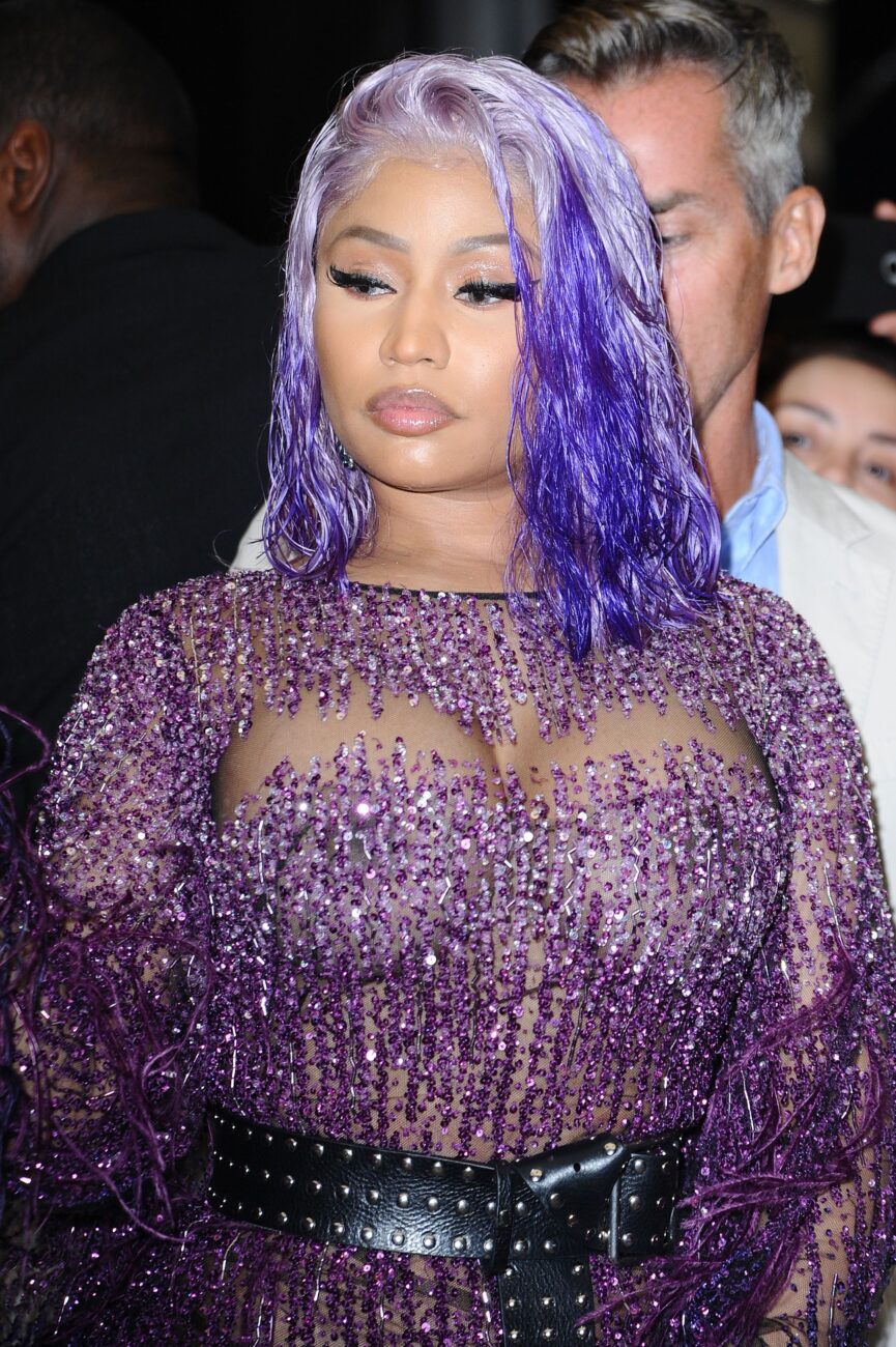 celebrity with violet hair