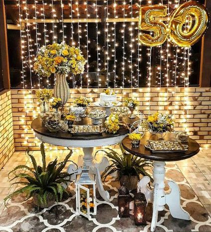 Decoracao Bodas De Ouro