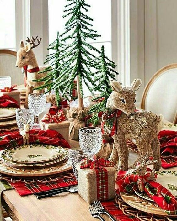 Decoração de Mesa de Natal