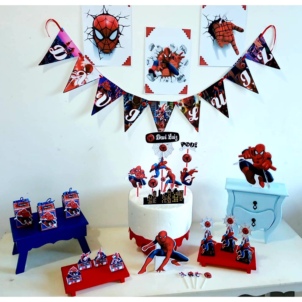 Decoracao Do Homem Aranha Simples