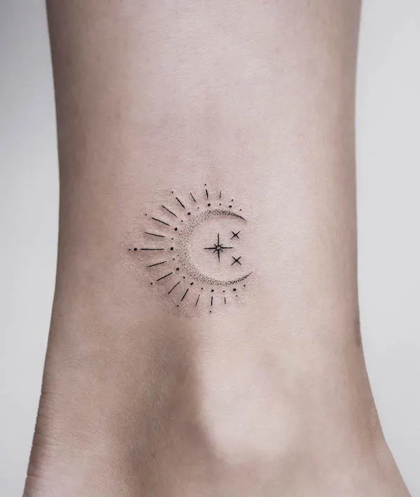 sun and moon tattoo