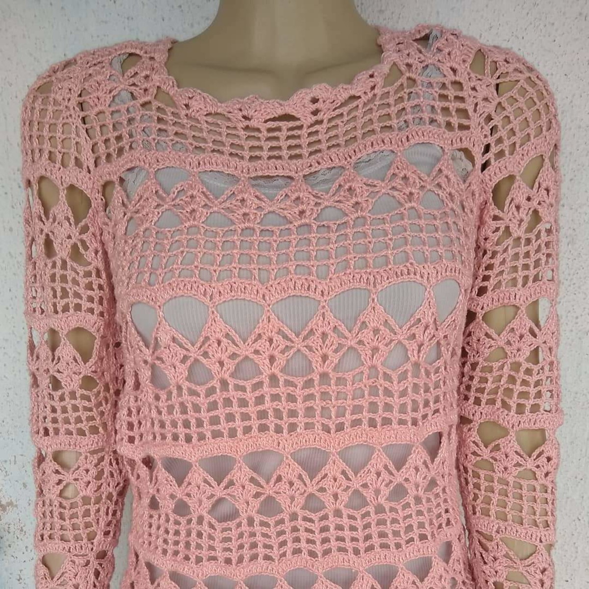 blusa-de-croche-manga-longa