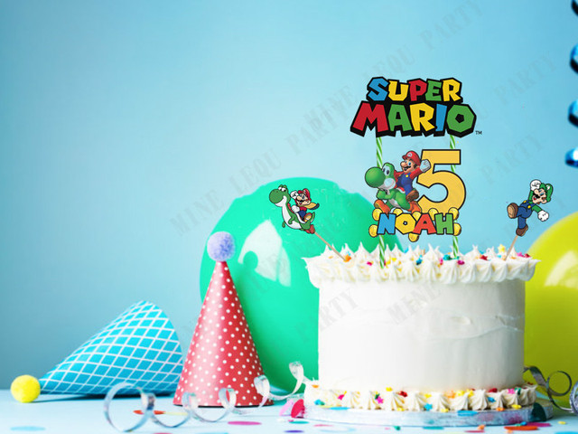 Mario Bros Decorated Cake