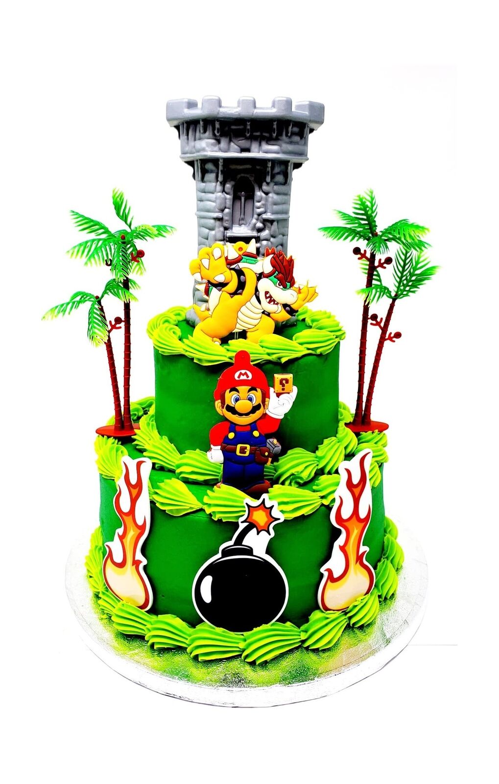 Mario Bros Decorated Cake