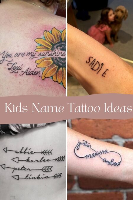 female tattoo children