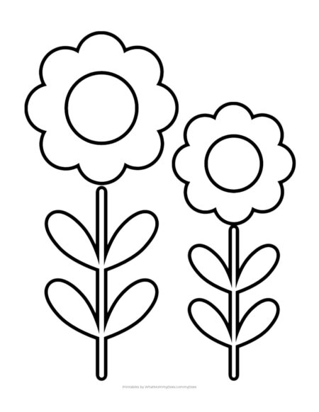 desenho-para-colorir-flores