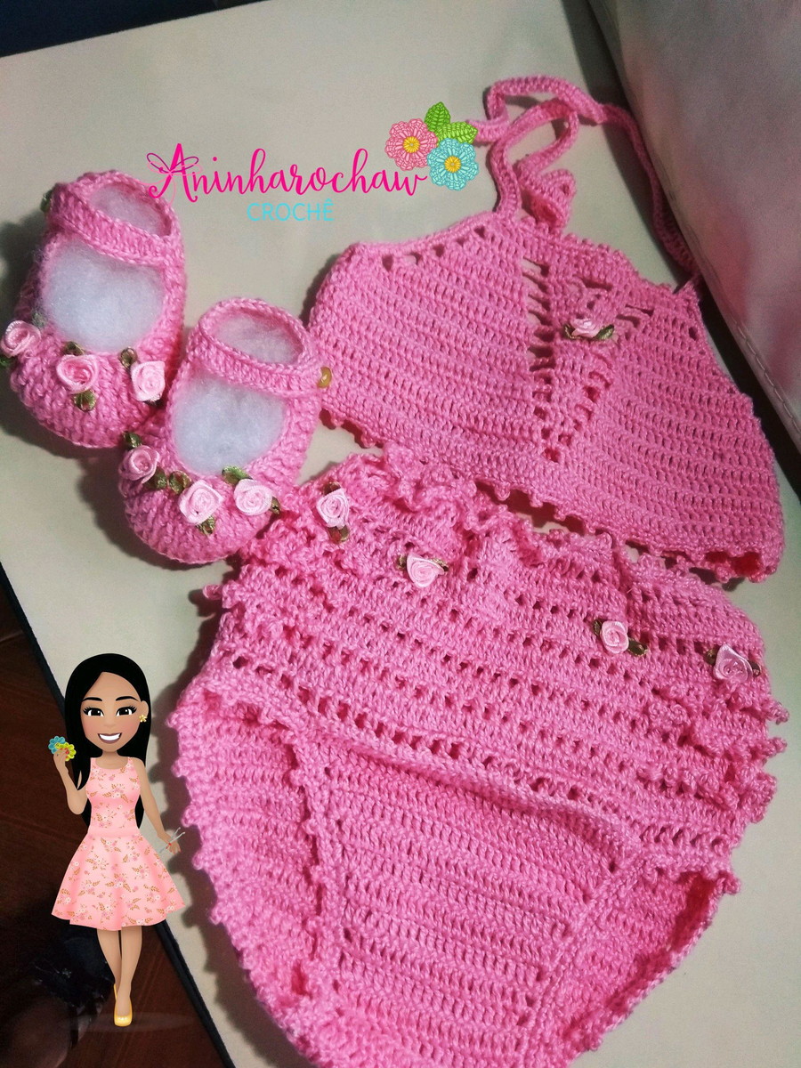 site:elo7.com.br Conjunto Infantil De Croche