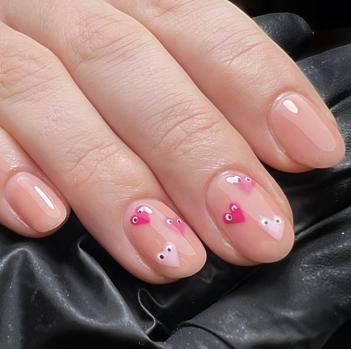 Heart Decorated Nails