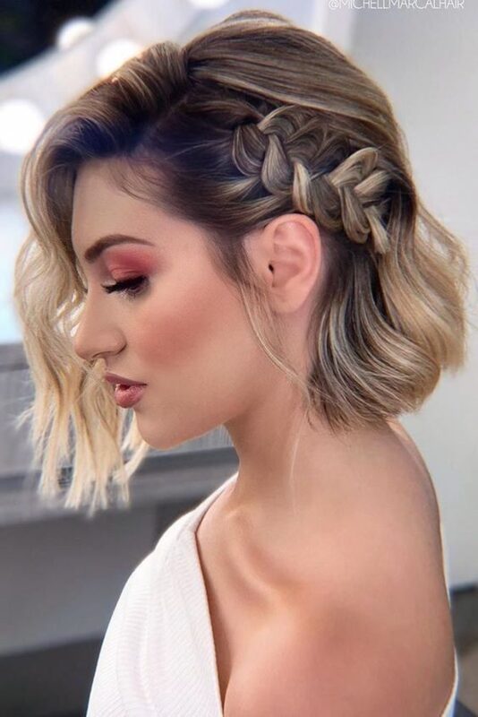 penteado madrinha cabelo curto