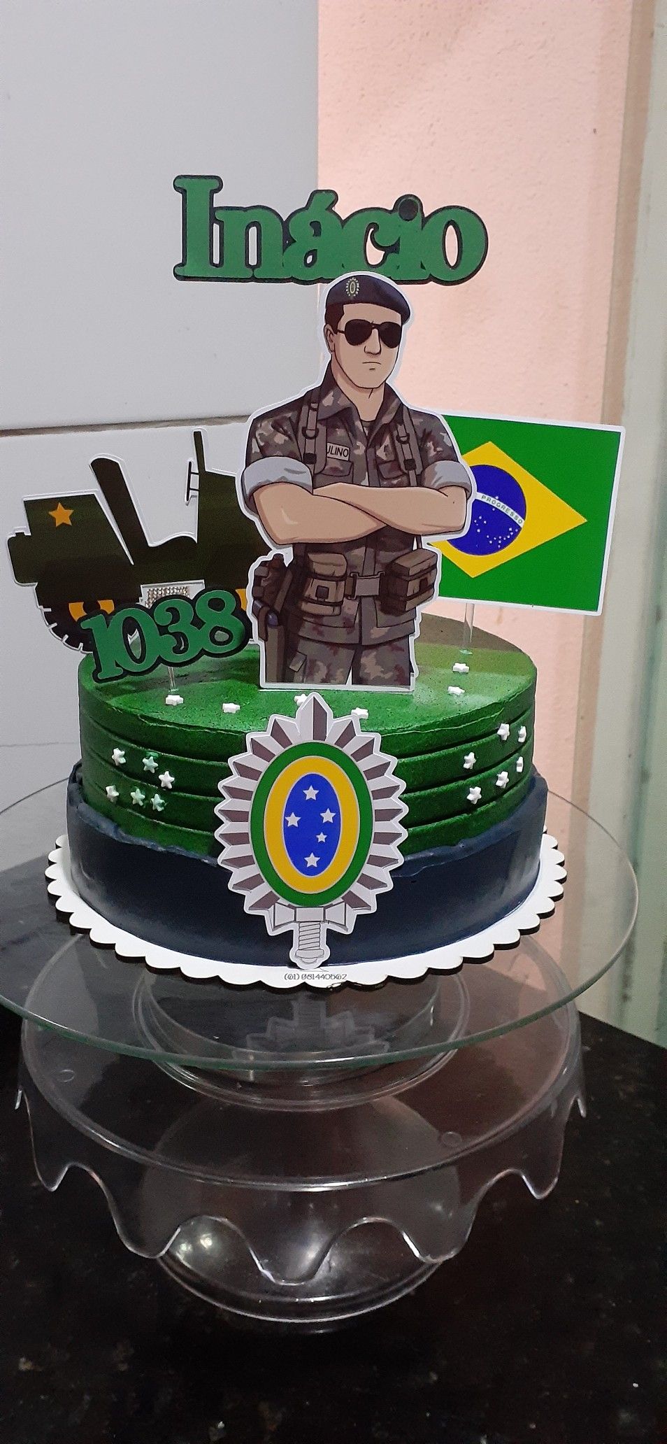 Bolo Decorado Exercito