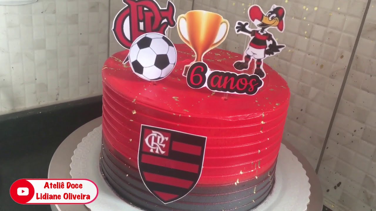 Bolo Decorado Flamengo