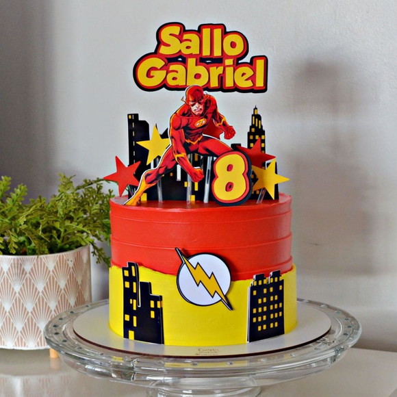 Bolo Decorado The Flash