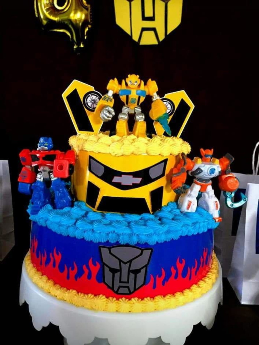 Bolo Decorado Transformers