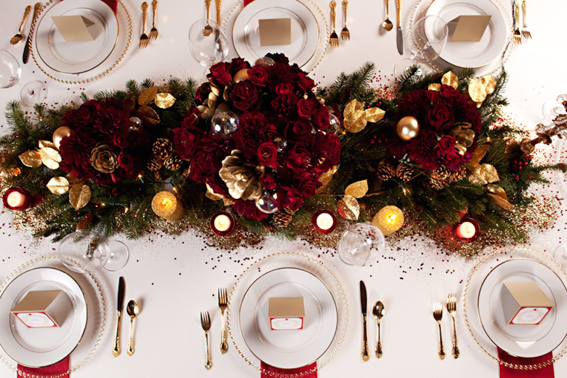 Decoração de Mesa de Natal