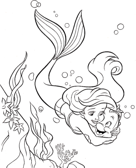 desenho-para-colorir-ariel