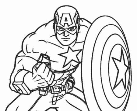 desenho-para-colorir-capitao-america