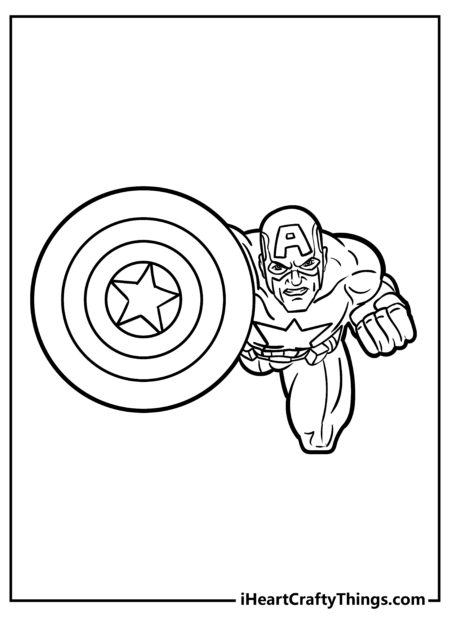 desenho-para-colorir-capitao-america