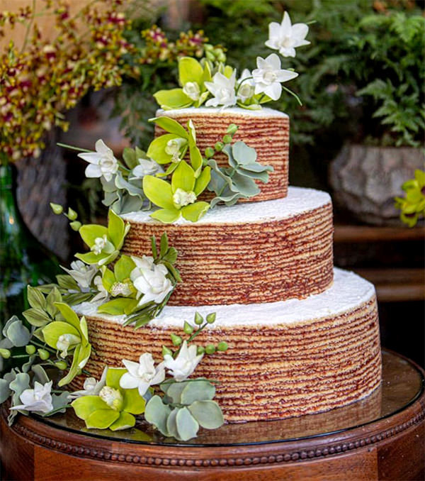 Bolo de Casamento Rustico