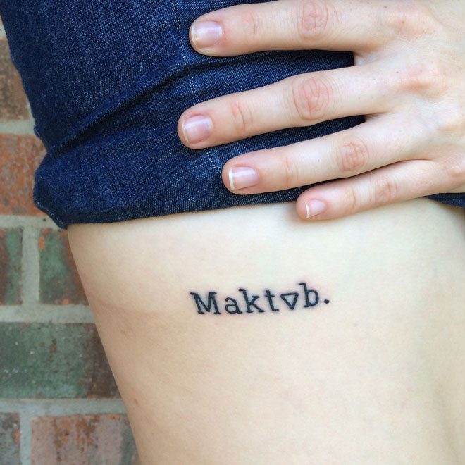 Tatuagem Maktub