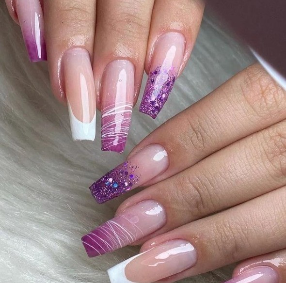 unhas em gel decoradas