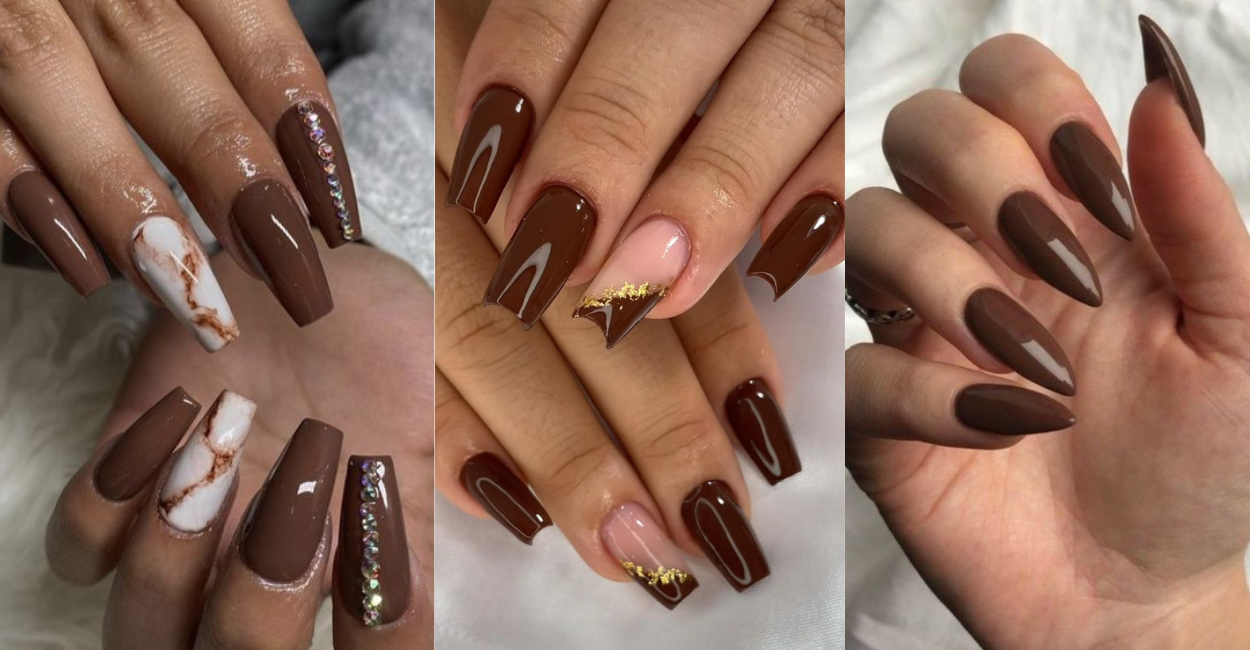 unhas-decoradas-marrom