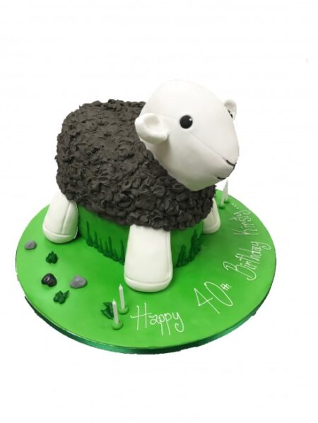 Sheep Decorated Cake