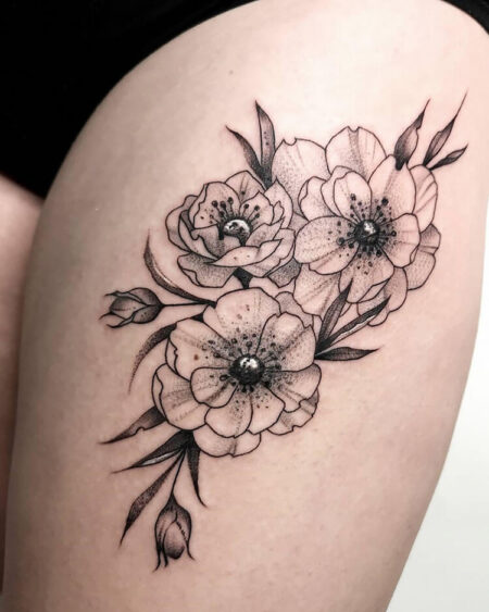 tatuagem-feminina-floral