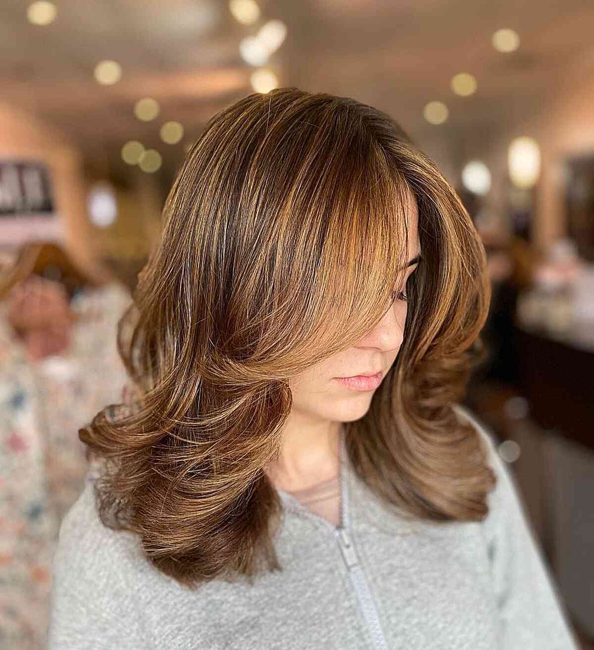 women's medium layered haircut