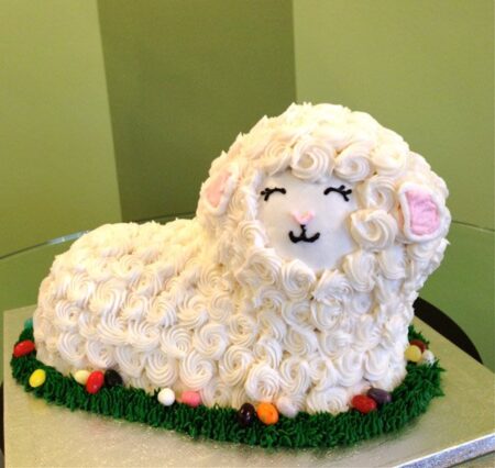 Sheep Decorated Cake