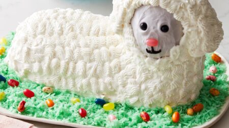 Sheep Decorated Cake