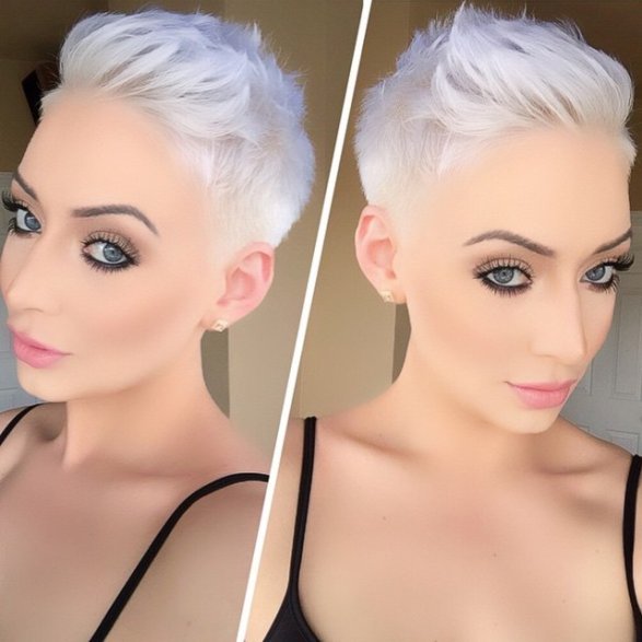 Platinum Short Hair