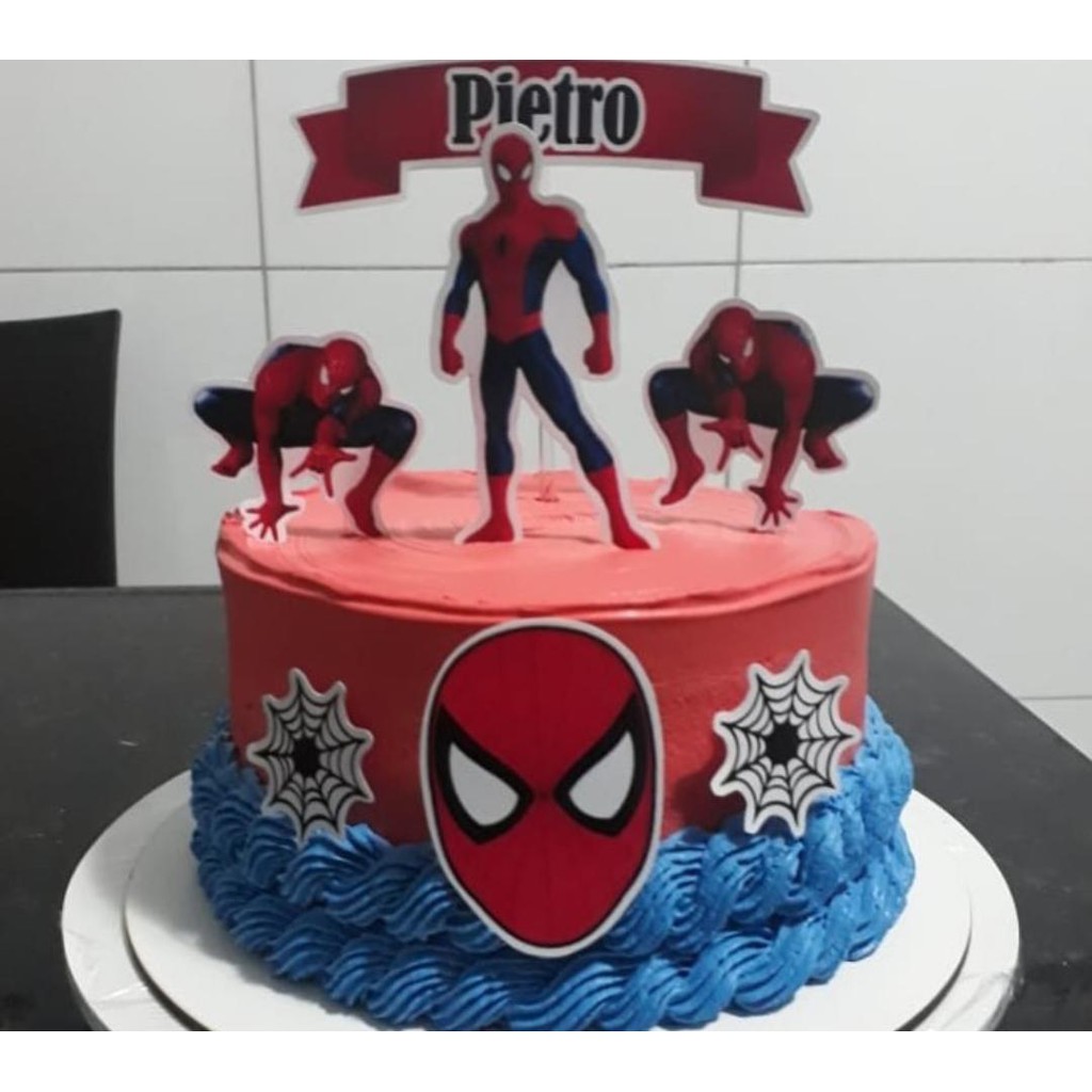 Bolo Decorado Homem Aranha