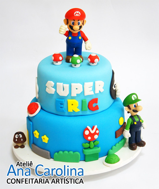 Bolo Decorado Mario Bros