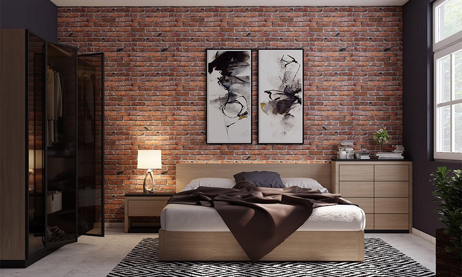 Wall Decoration with Bricks