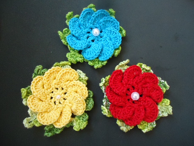 Flores De Croche Para Aplicacao