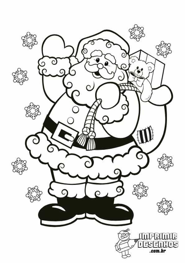 Papai Noel para Colorir