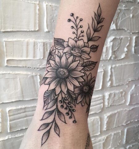 tatuagem-feminina-floral