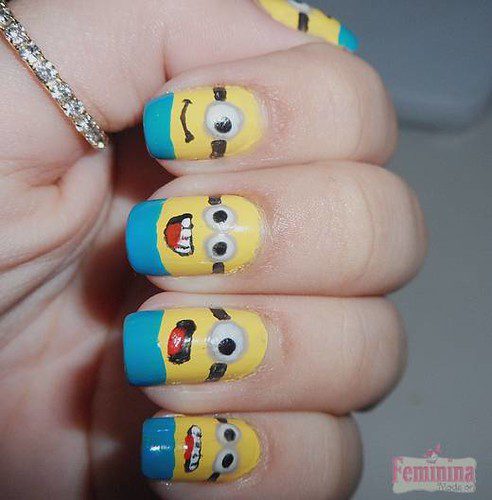 Unha Decorada Minions