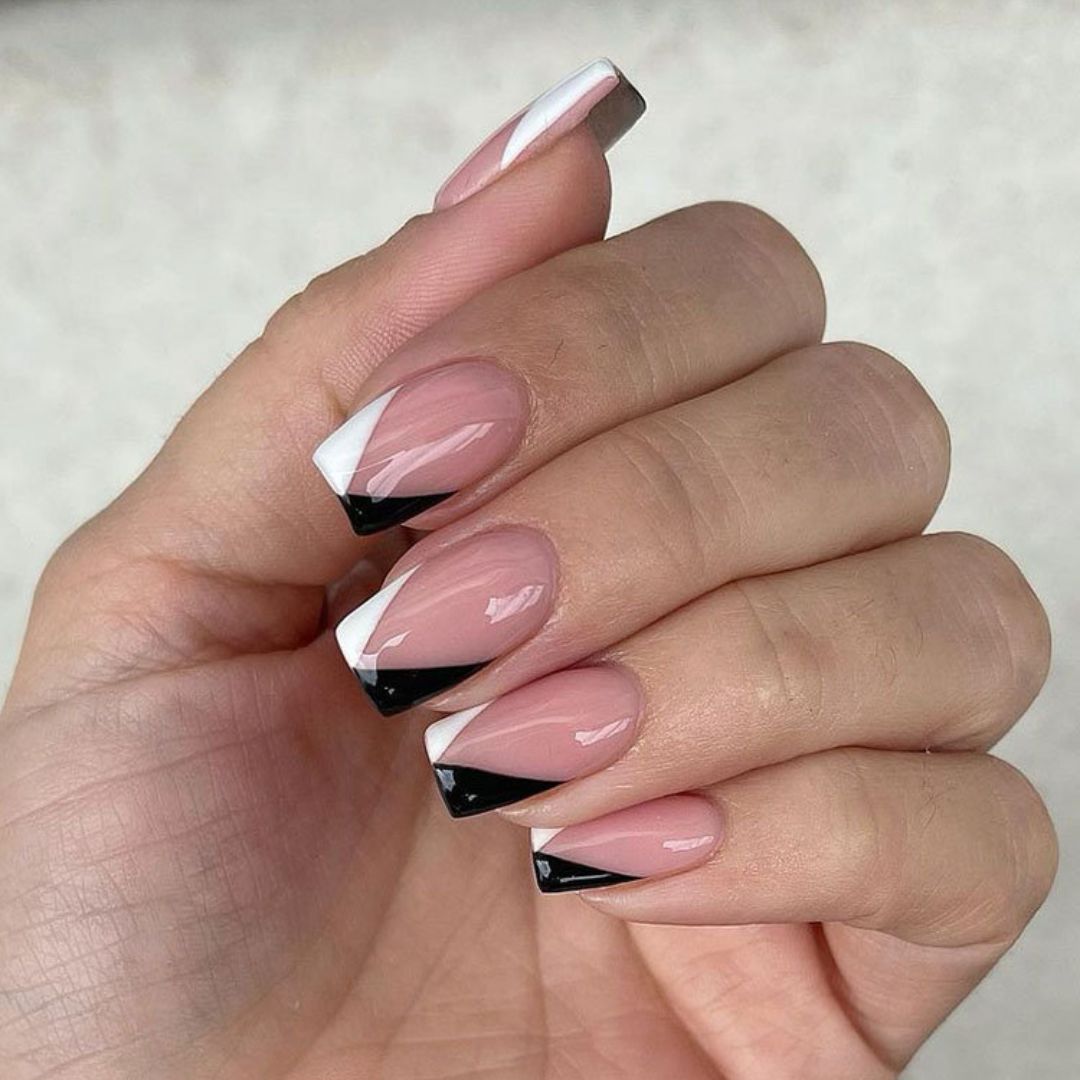 Unhas Decoradas Em Preto E Branco