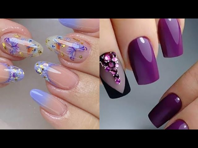 unhas-decoradas-lilas-e-branco