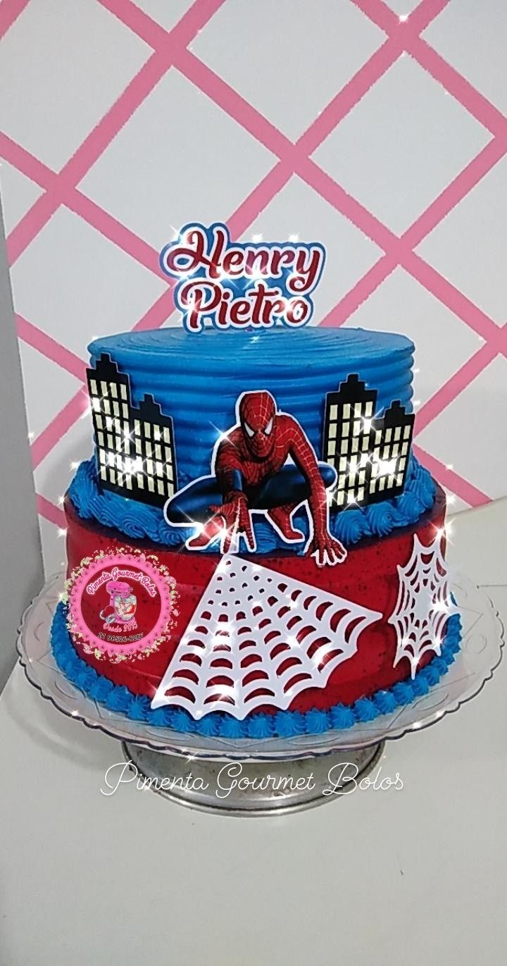 Bolo Decorado Homem Aranha