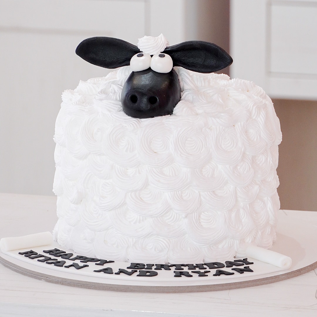 Sheep Decorated Cake